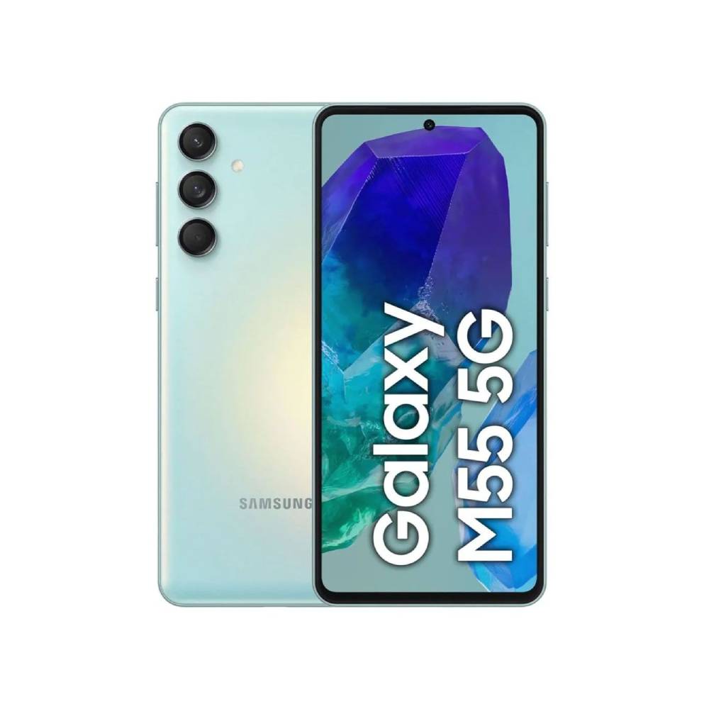 موبايل سامسونج جالاكسي M55 5G 8 جيجا رام 256 جيجا أخضر. موبايل سامسونج جالاكسي M55 5G 8 جيجا رام 256 جيجا أخضر.